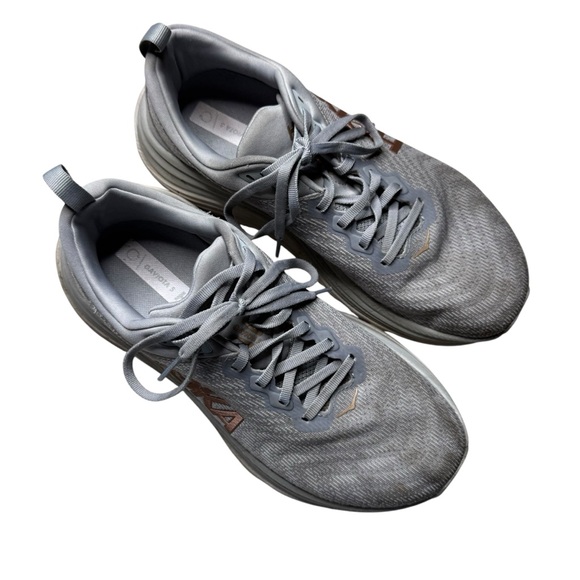 Hoka Gaviota 5 Women's Harbor Mist/Rose Gold Wide Sneakers Run Walk Size 9.5D - Picture 1 of 7